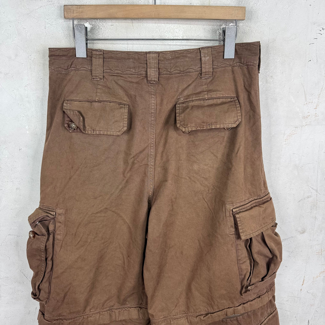 ERL Brown Loose Convertible Cargos
