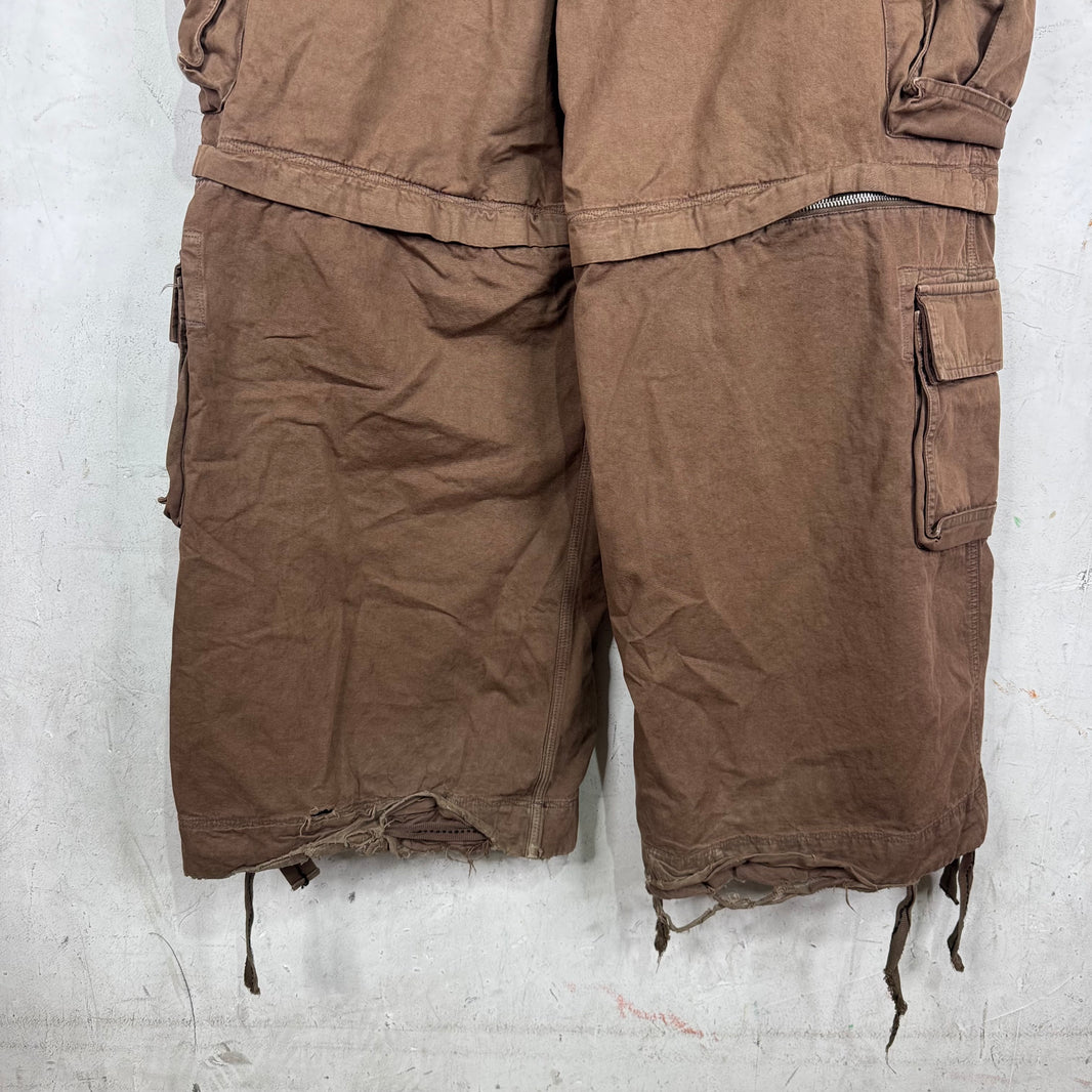 ERL Brown Loose Convertible Cargos