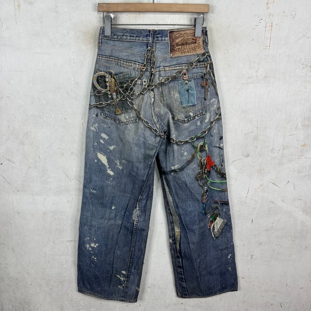 Acne Studios Trompe Chain Womens Jeans
