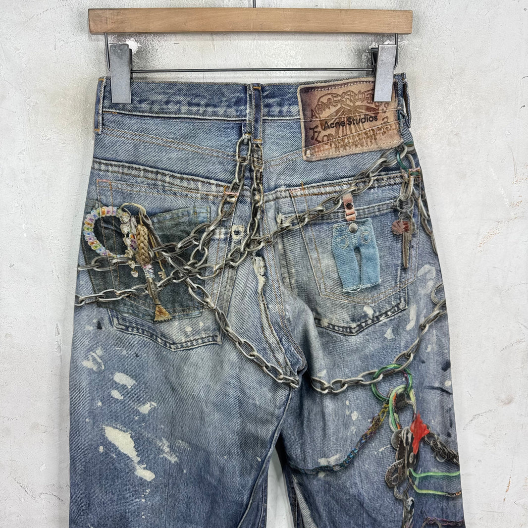 Acne Studios Trompe Chain Womens Jeans