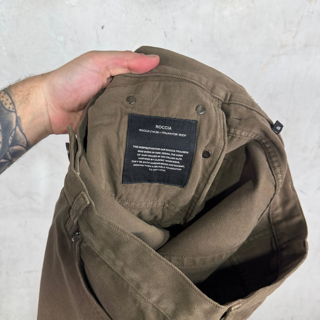Zegna Brown Canvas Pants