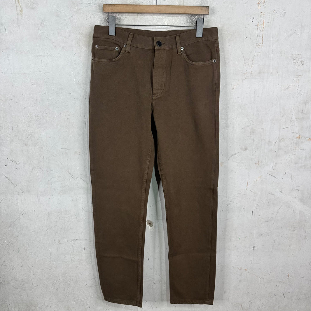 Zegna Brown Canvas Pants