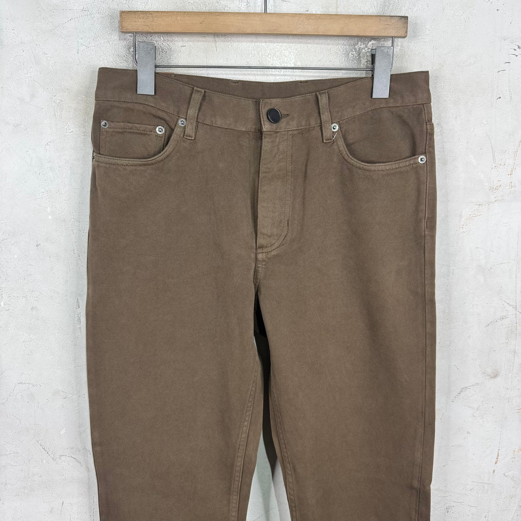 Zegna Brown Canvas Pants