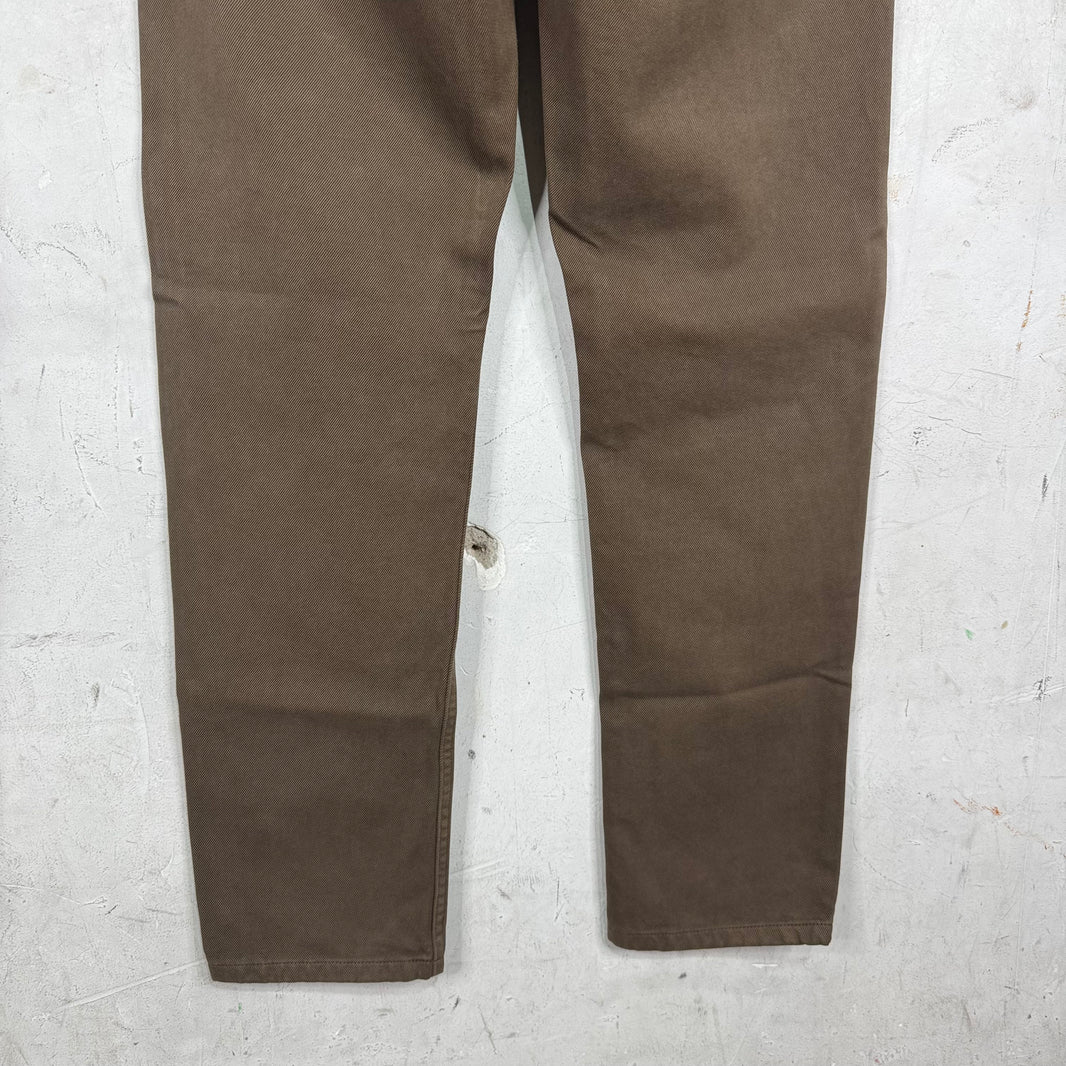 Zegna Brown Canvas Pants
