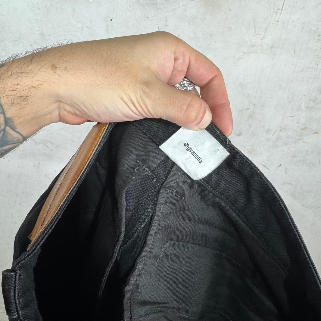 Vetements Black Denim Oversized Convertible Cargos