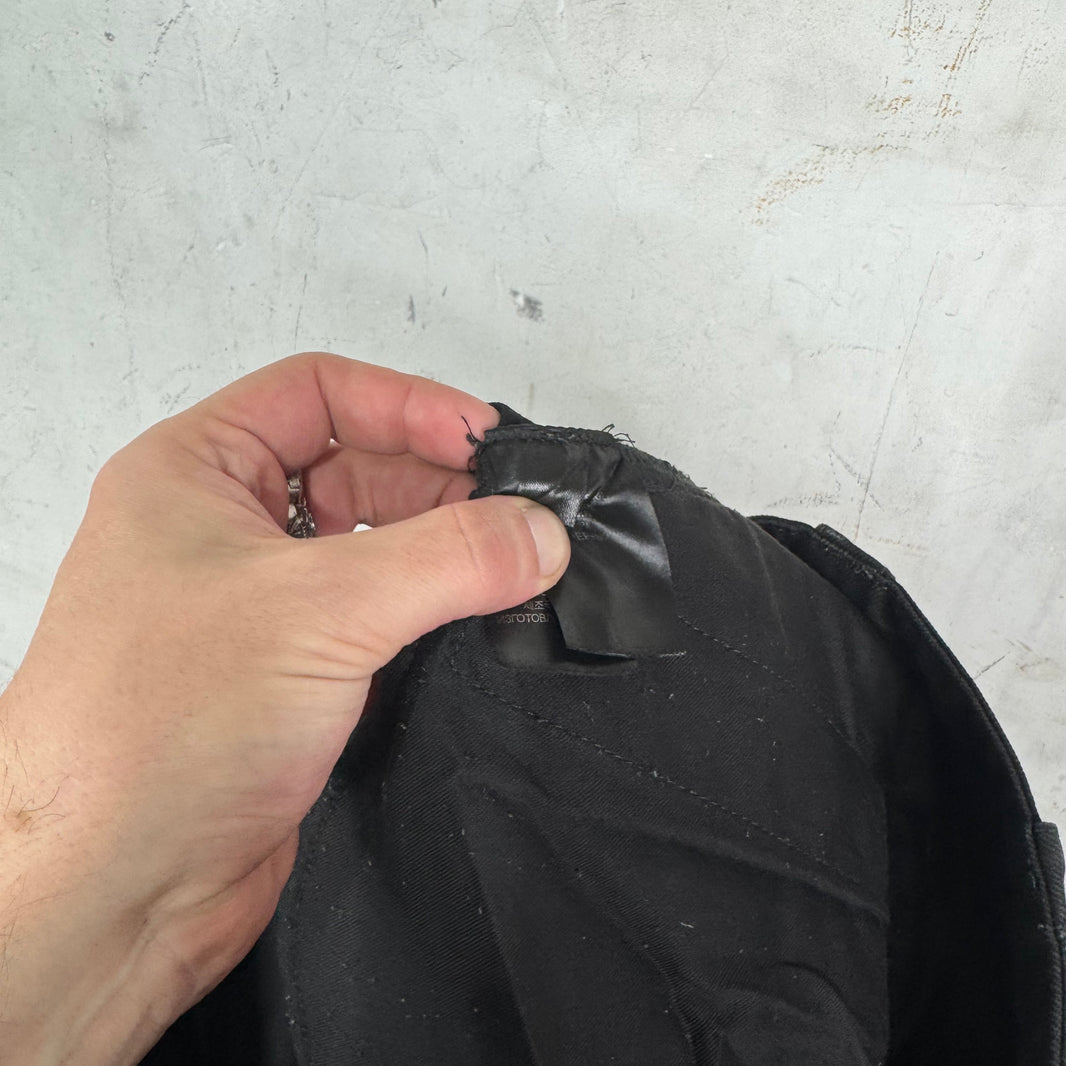 Vetements Black Denim Oversized Convertible Cargos
