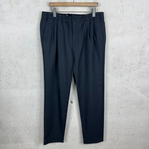 Armani Grey Textured Elastic Waisted Pants