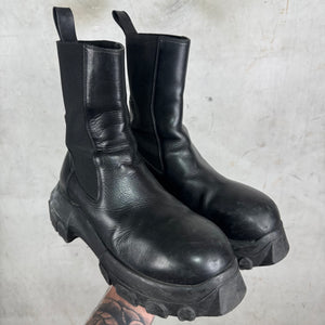 Rick Owens Leather Bozo Beatle Boots