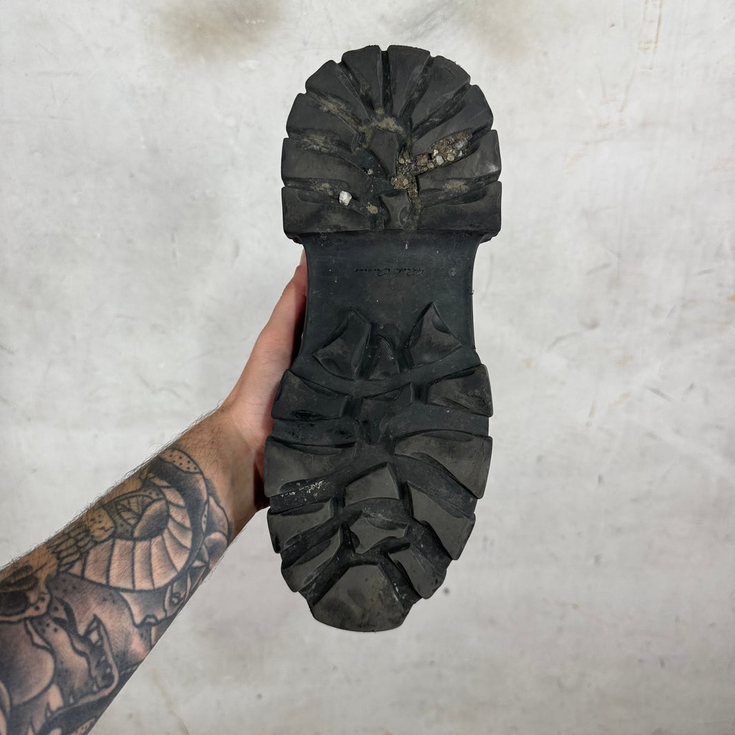 Rick Owens Leather Bozo Beatle Boots