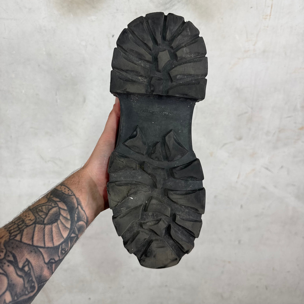 Rick Owens Leather Bozo Beatle Boots
