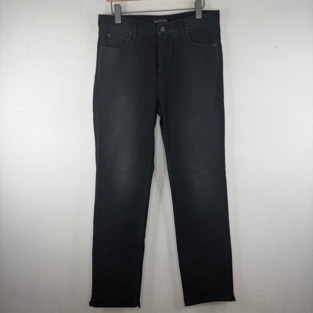 Balenciaga Black Straight Leg Jeans