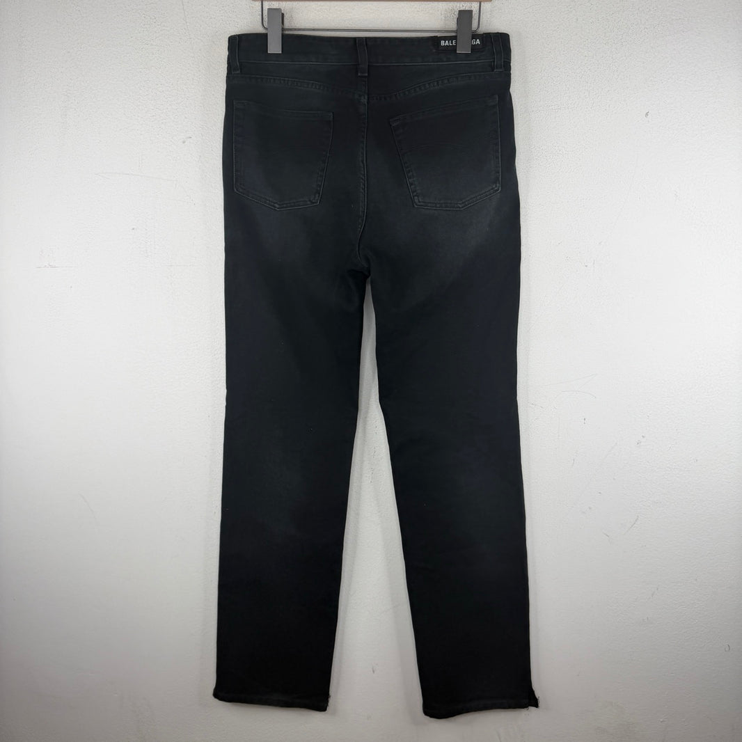 Balenciaga Black Straight Leg Jeans