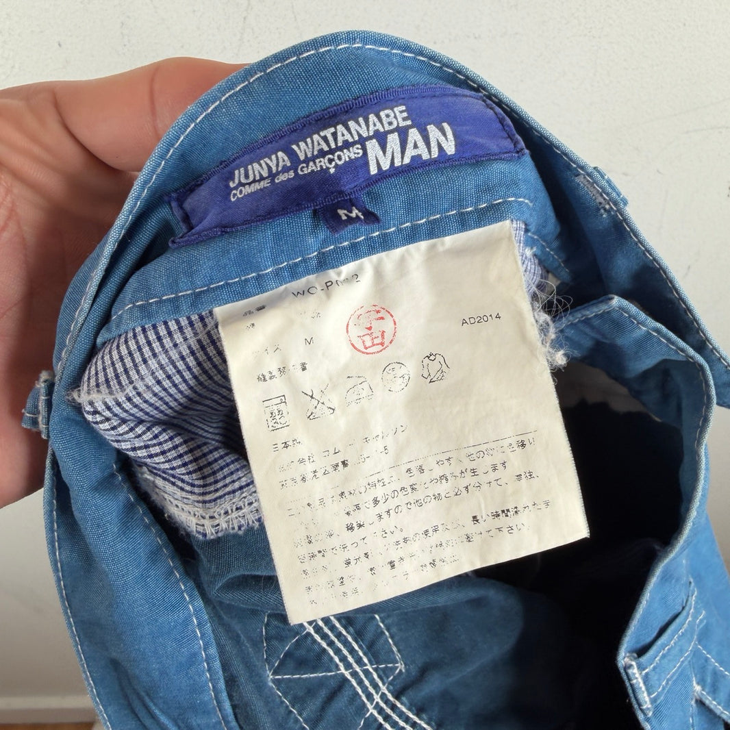Junya Watanabe Blue Buckleback Pants