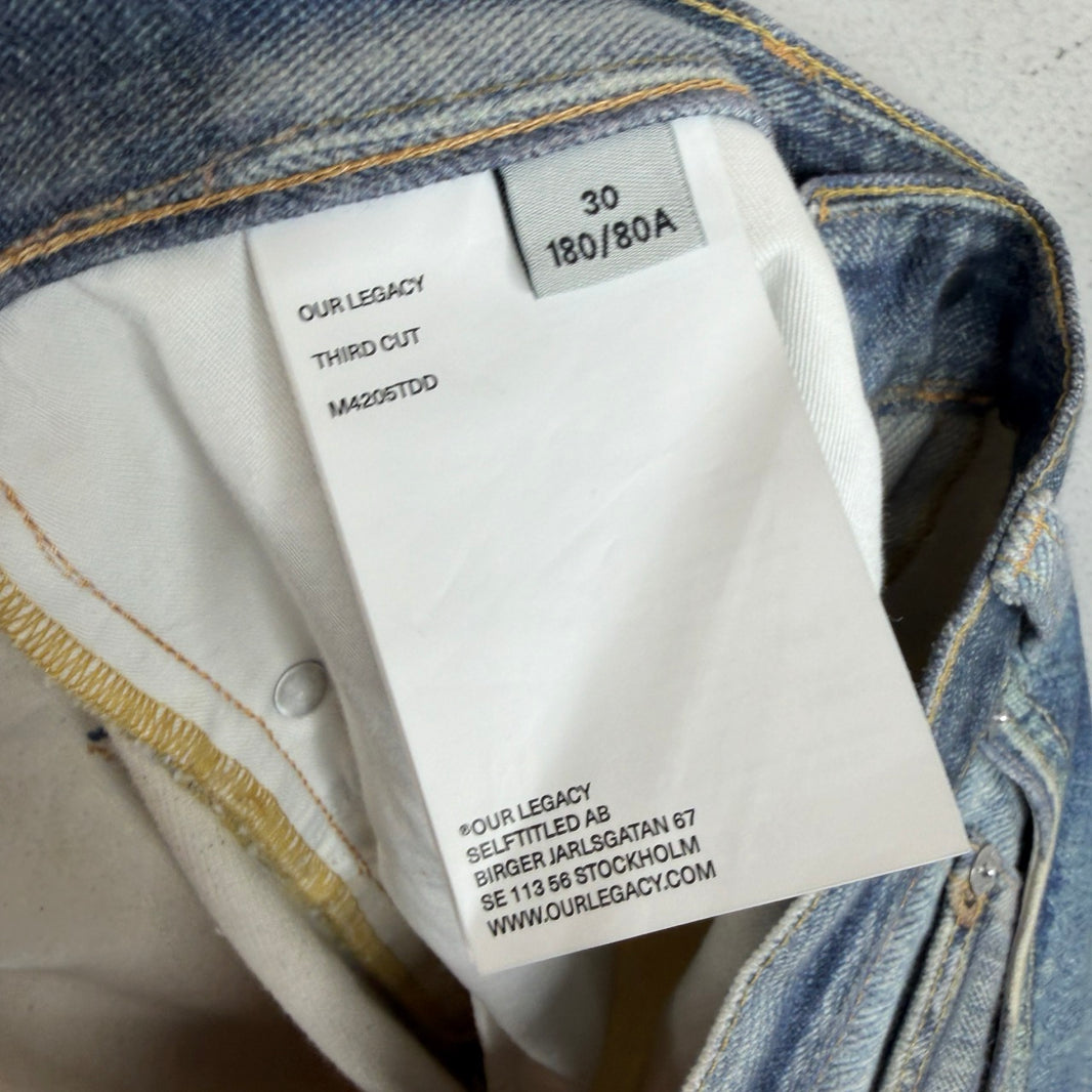 Our Legacy Third Cut Printed Jeans
