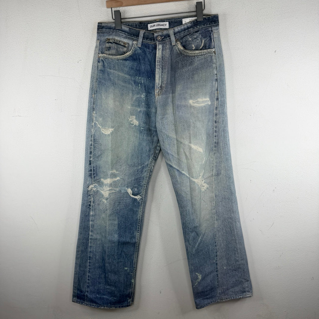 Our Legacy Third Cut Printed Jeans