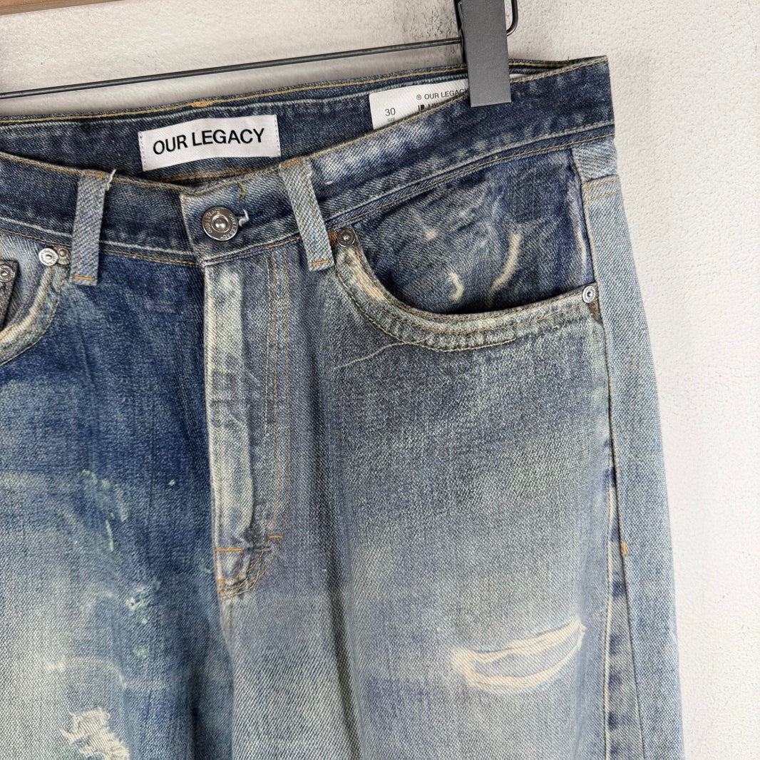 Our Legacy Third Cut Printed Jeans
