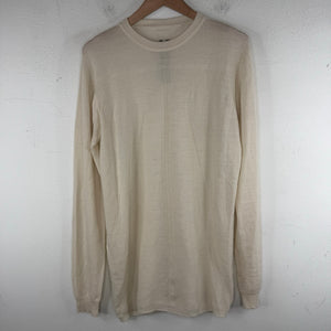 Rick Owens Natural Virgin Wool Sweater