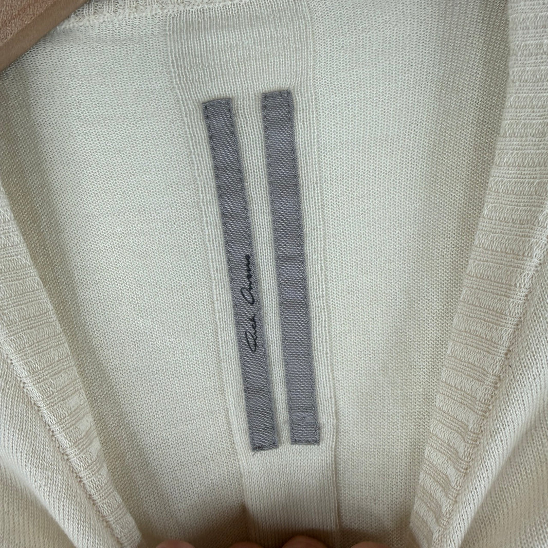Rick Owens Natural Virgin Wool Sweater