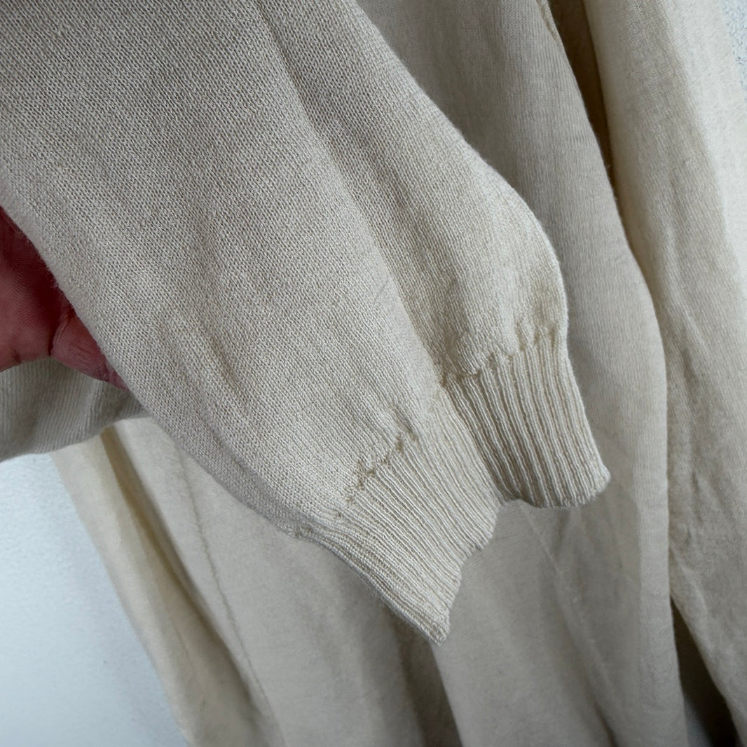 Rick Owens Natural Virgin Wool Sweater