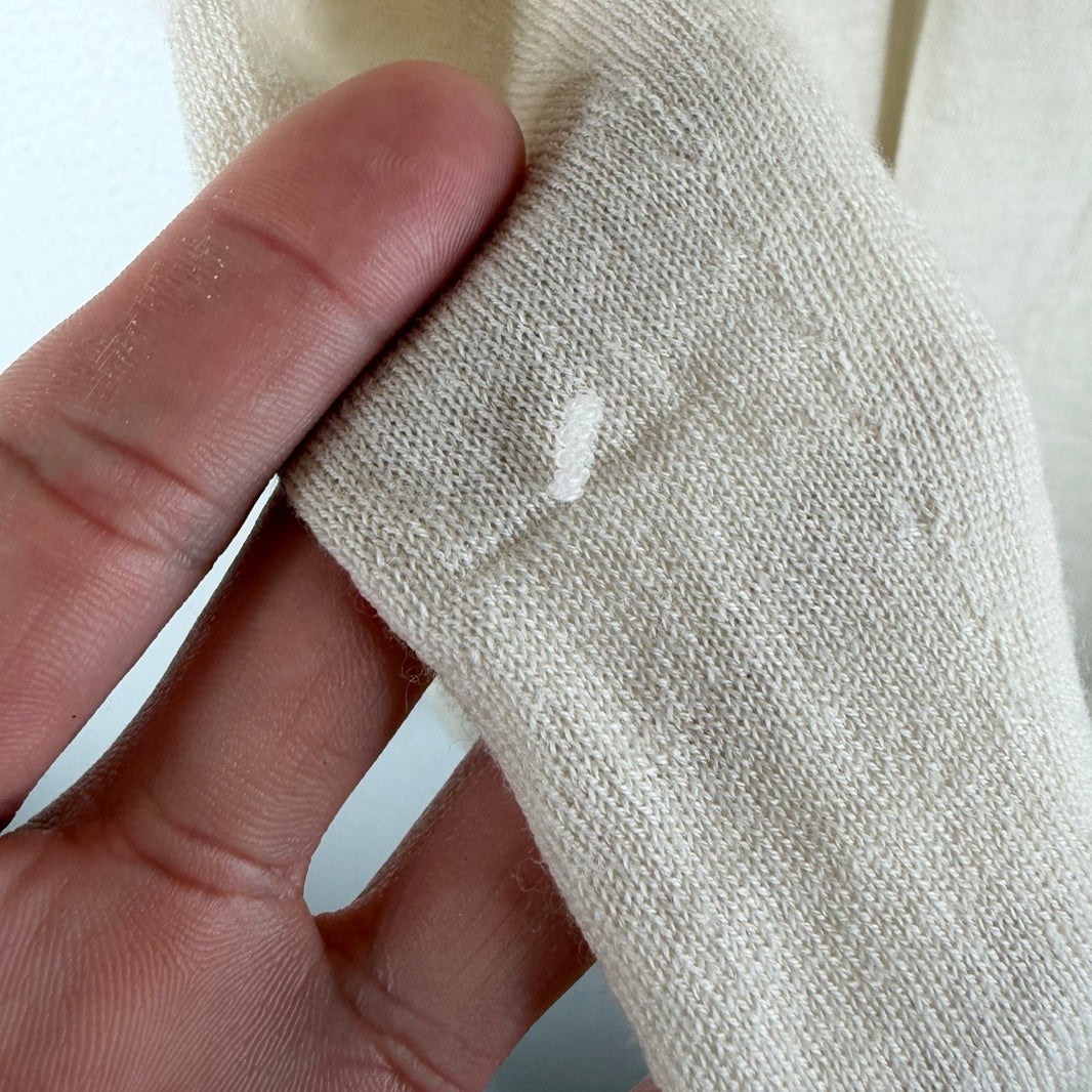 Rick Owens Natural Virgin Wool Sweater
