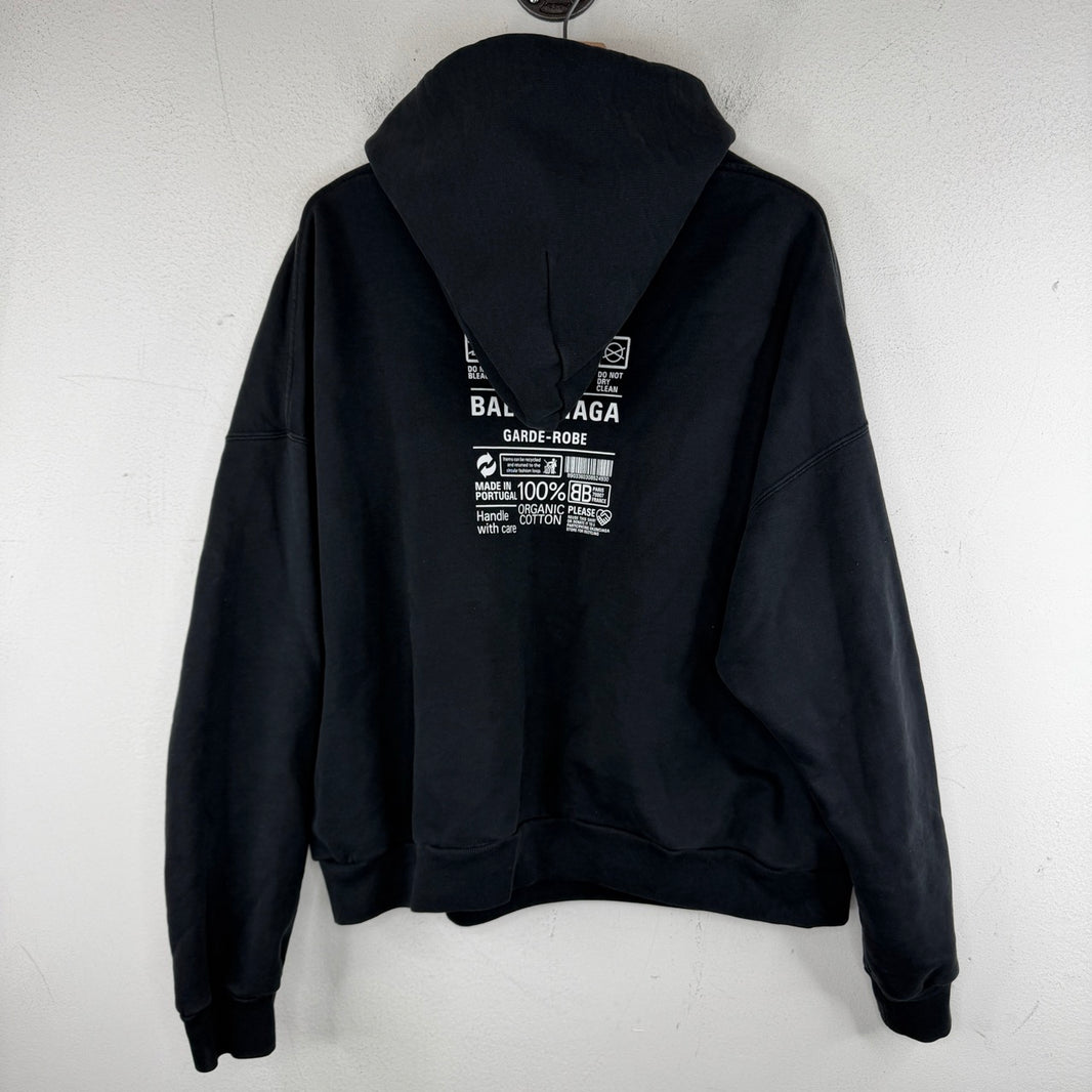 Balenciaga Wash Instruction Hoodie