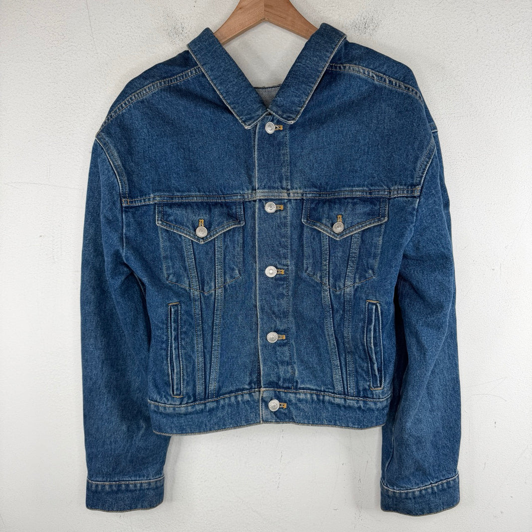 Balenciaga Cropped Denim Jacket