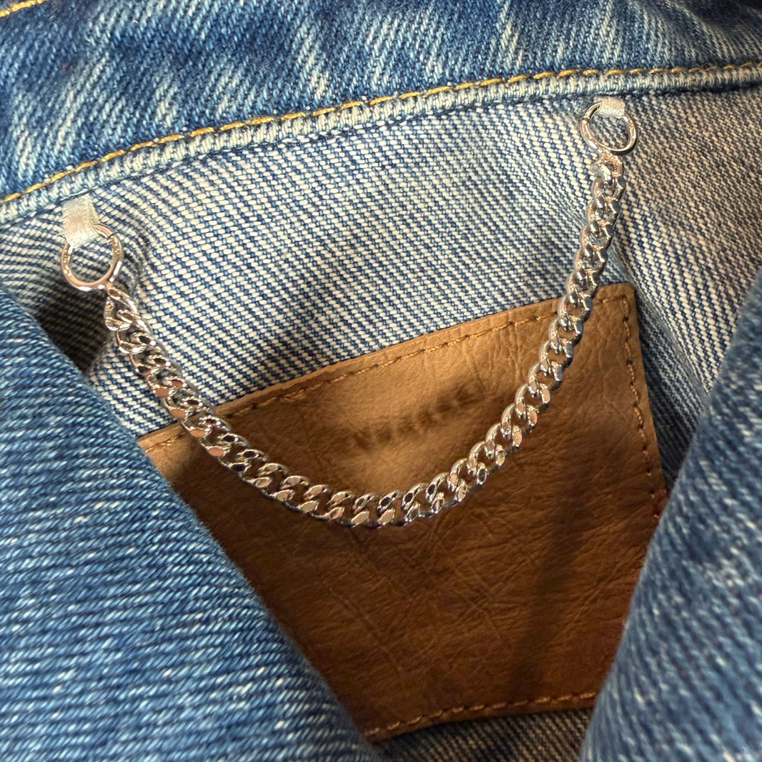 Balenciaga Cropped Denim Jacket
