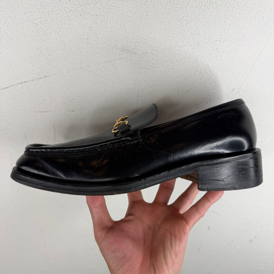 Gucci Square Toe Horsebit Loafers