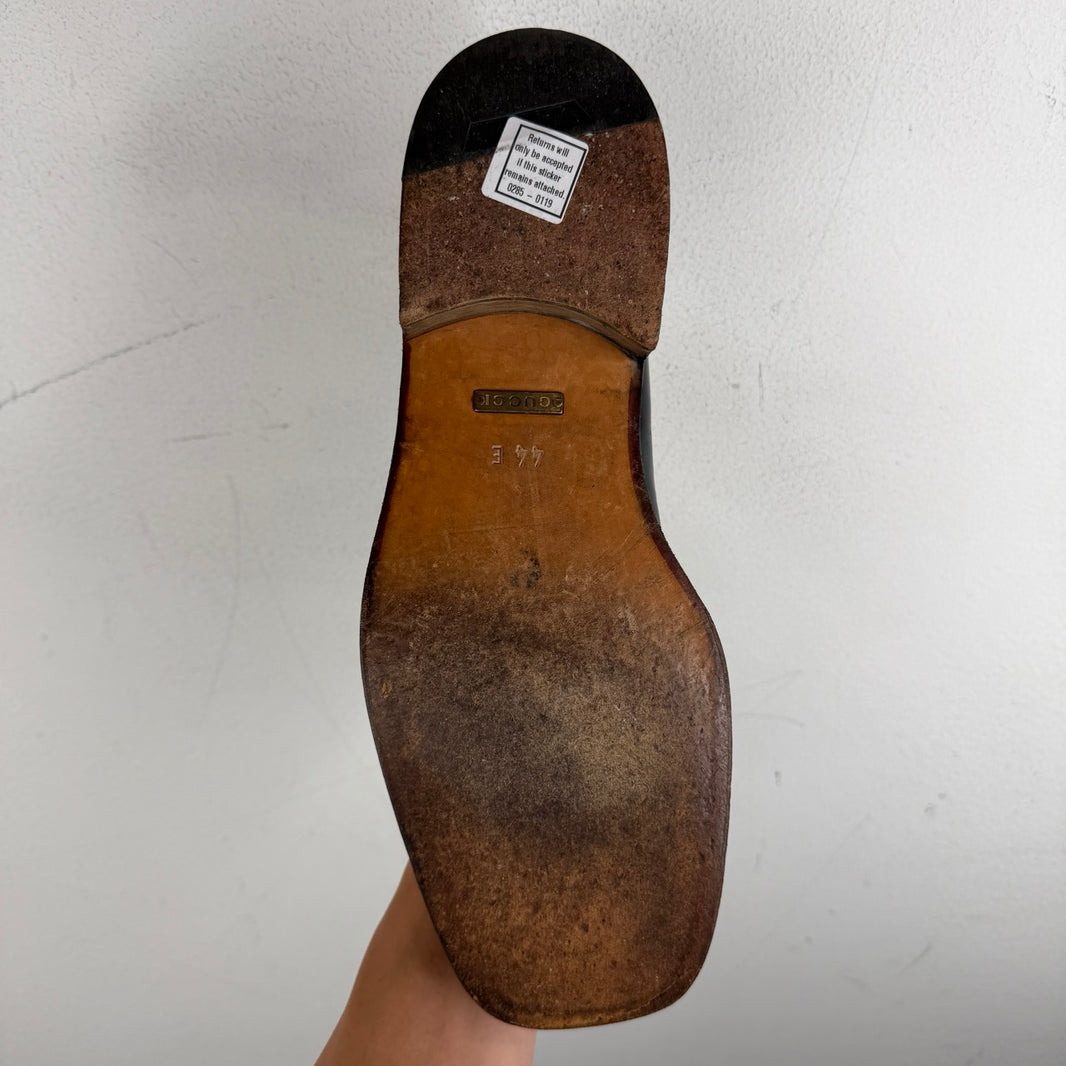 Gucci Square Toe Horsebit Loafers