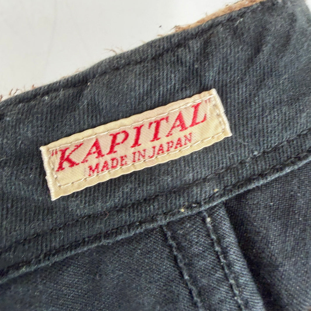 Kapital Woven Back Multibutton Pants