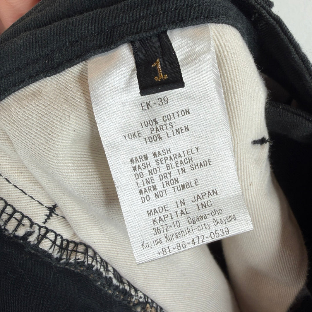 Kapital Woven Back Multibutton Pants