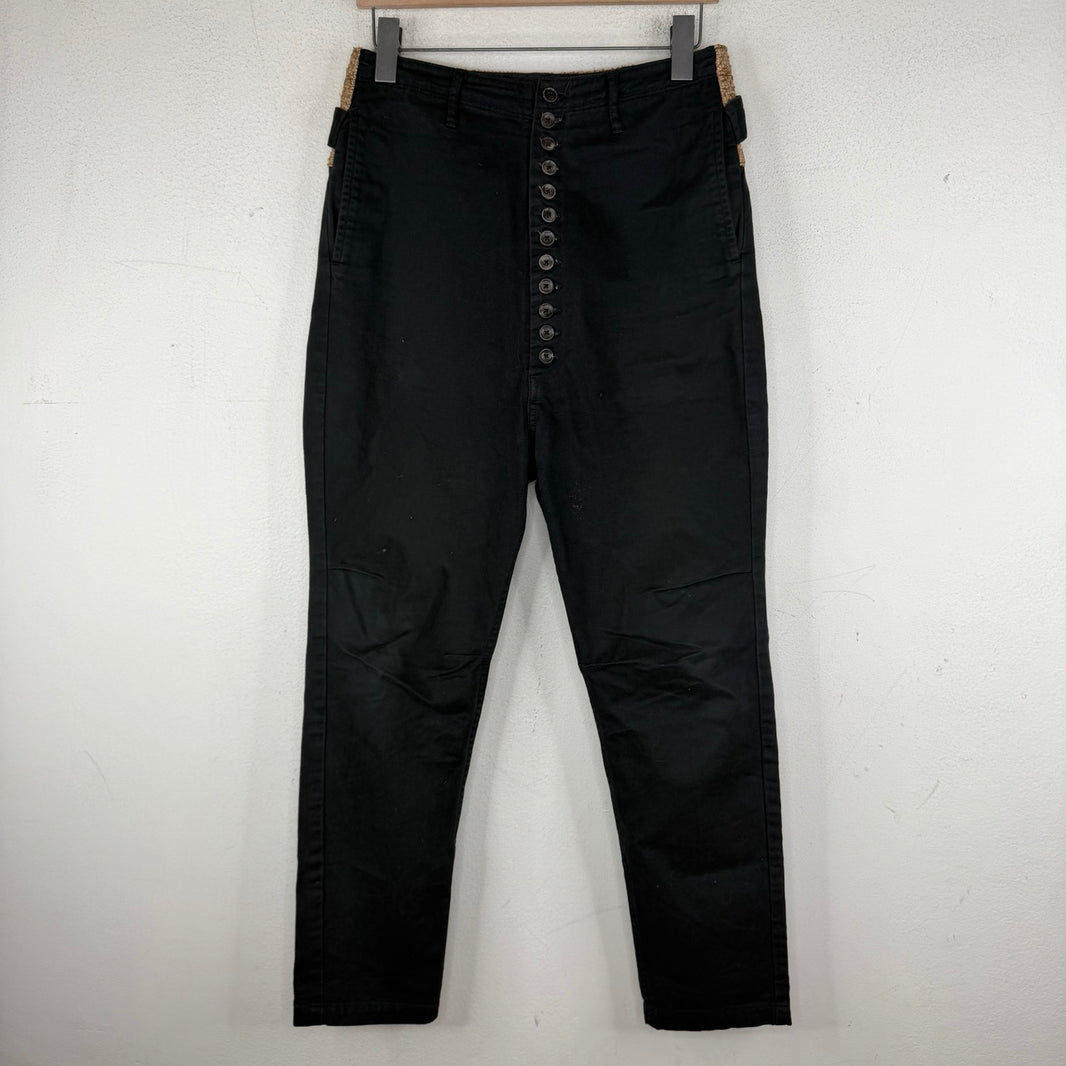 Kapital Woven Back Multibutton Pants