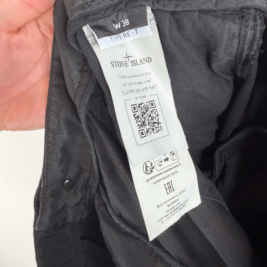 Stone Island Black Cargo Pants