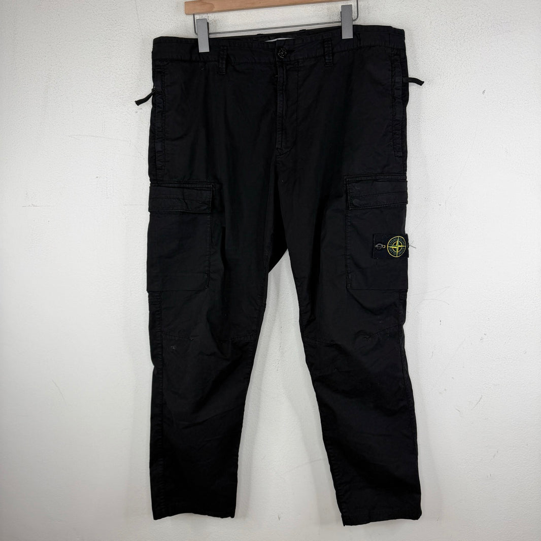 Stone Island Black Cargo Pants