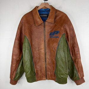 Vintage Pelle Pelle Green/Brown Leather Jacket