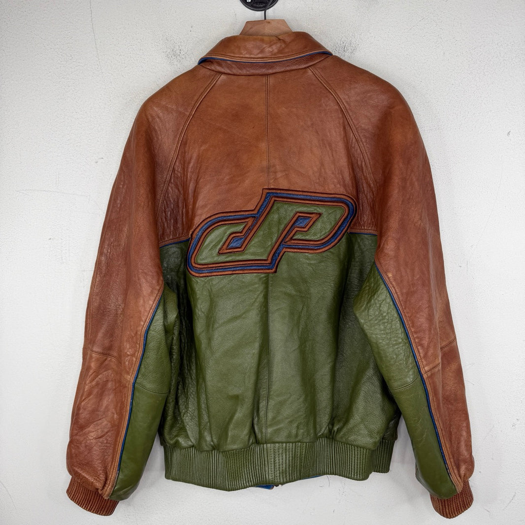 Vintage Pelle Pelle Green/Brown Leather Jacket