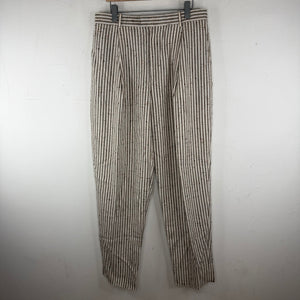 Bottega Veneta Crush Cotton Striped Trousers
