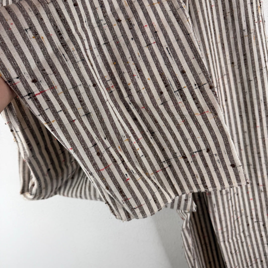 Bottega Veneta Crush Cotton Striped Trousers
