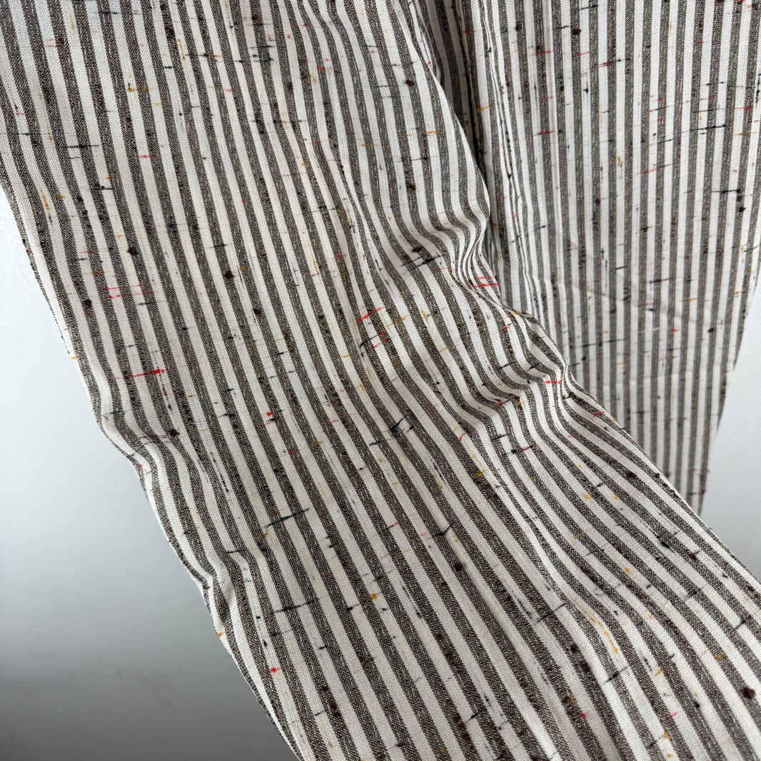Bottega Veneta Crush Cotton Striped Trousers
