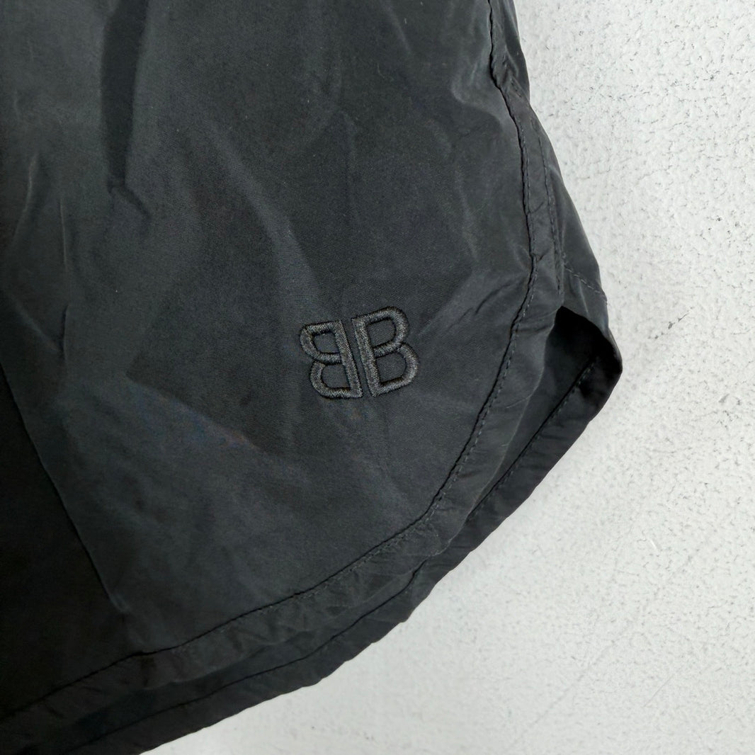 Balenciaga Black BB Nylon Shorts