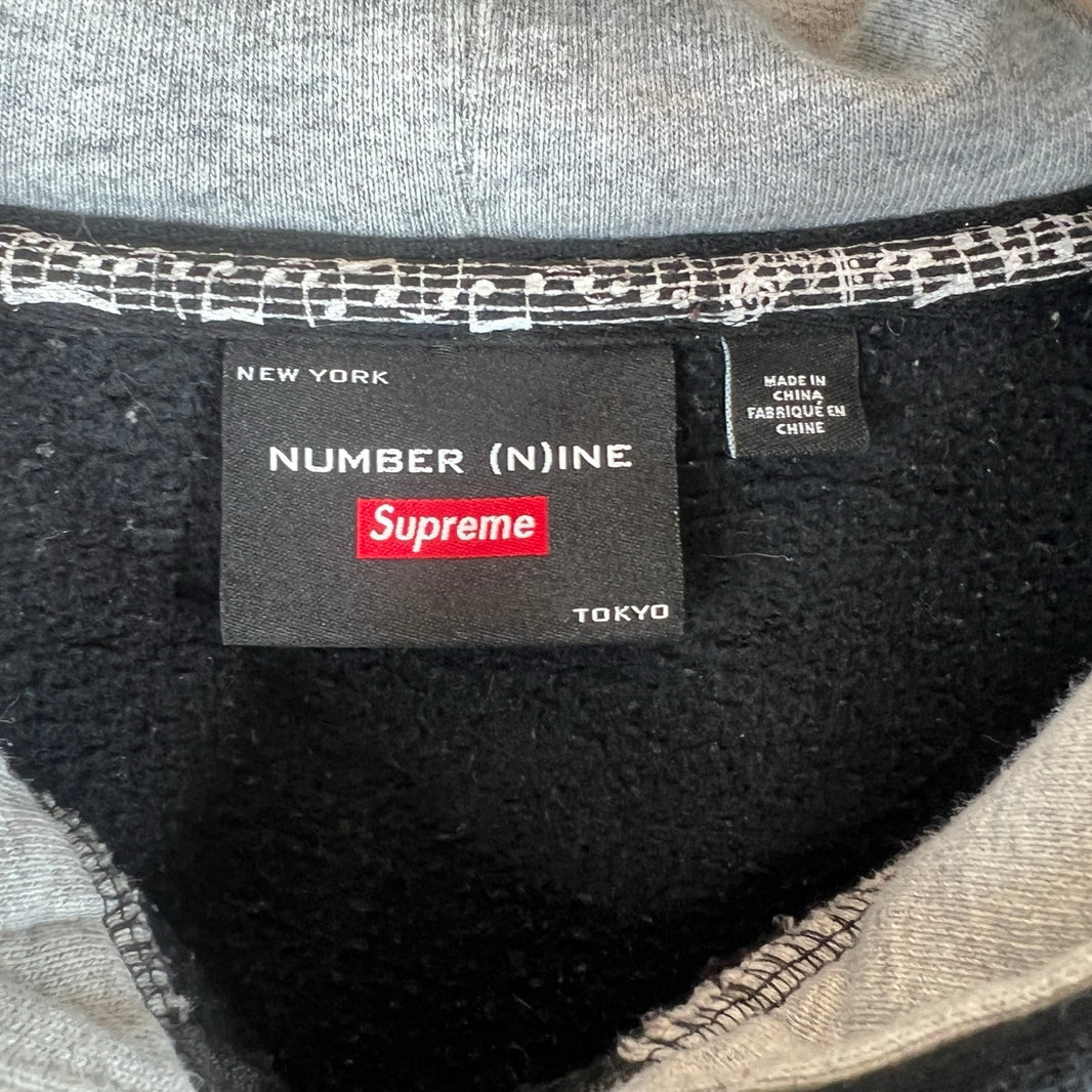 Supreme Number Nine Patchwork Zip-Up Hoodie