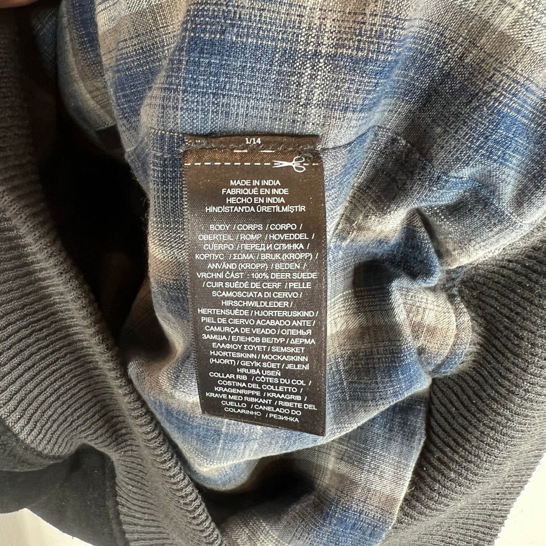 RRL Deer Skin Suede Bomber Jacket