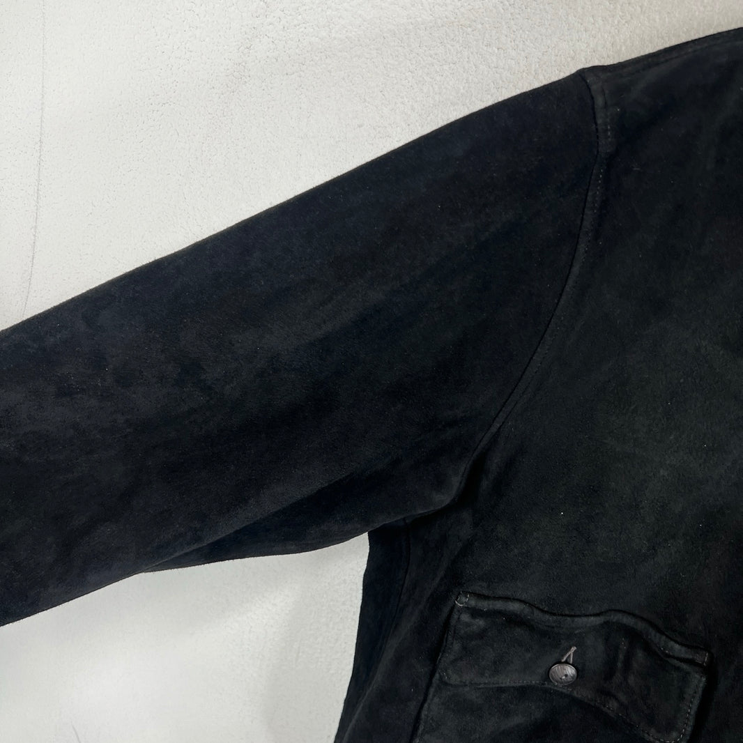 RRL Deer Skin Suede Bomber Jacket