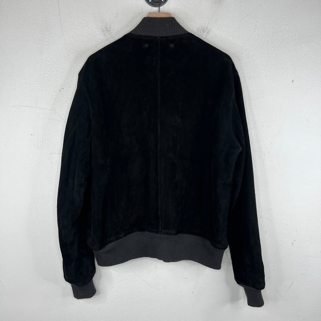 RRL Deer Skin Suede Bomber Jacket