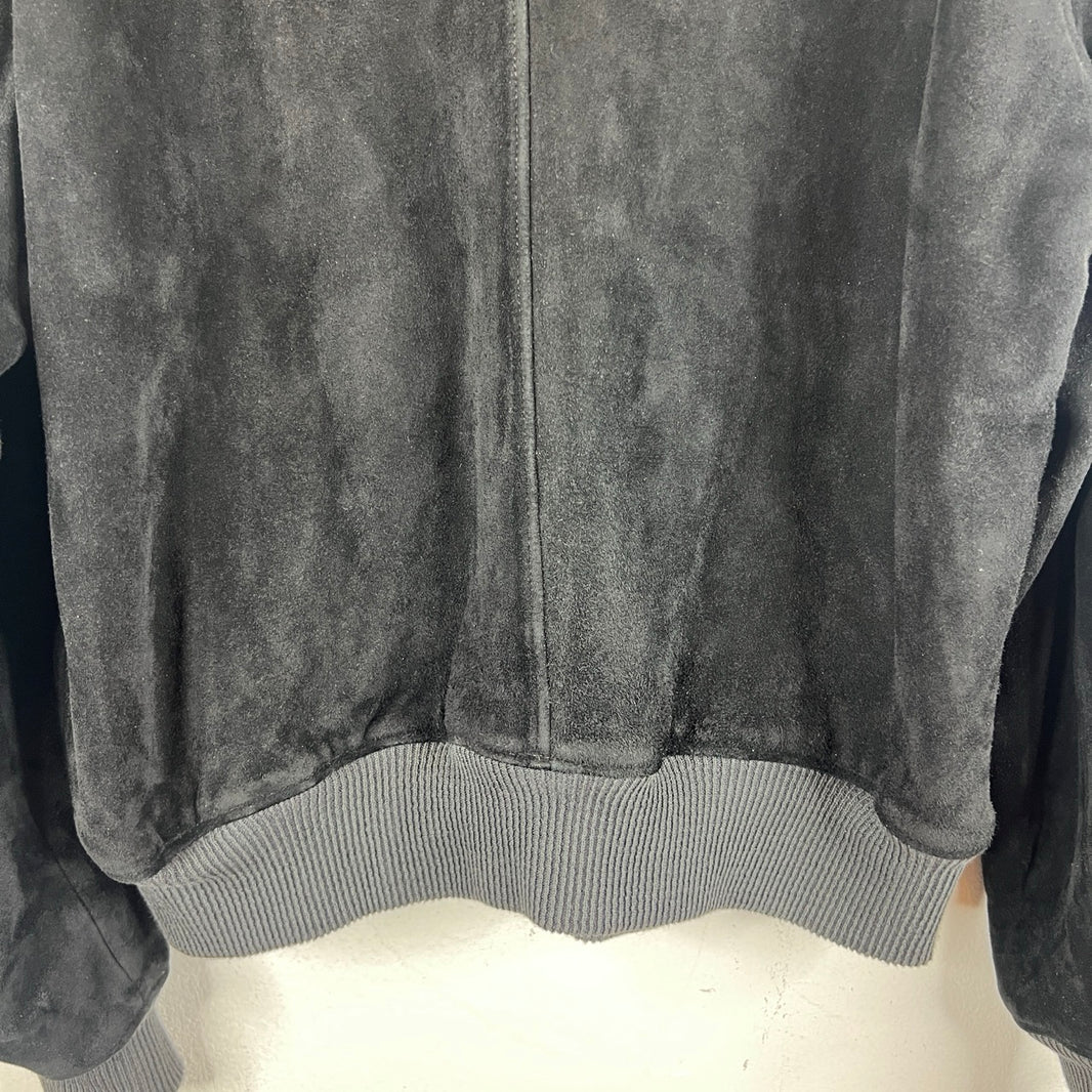 RRL Deer Skin Suede Bomber Jacket