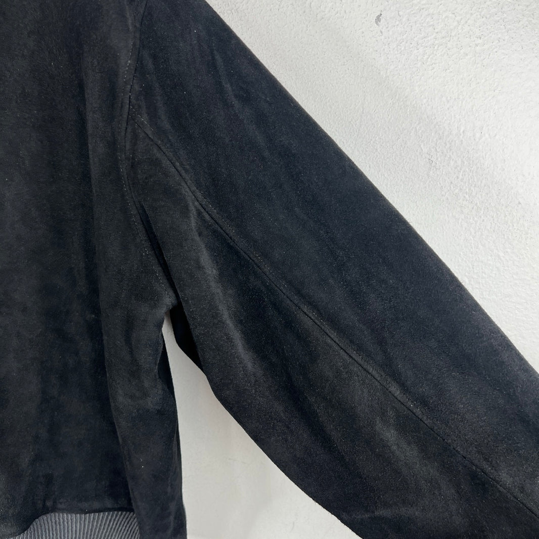 RRL Deer Skin Suede Bomber Jacket