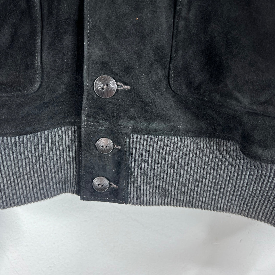 RRL Deer Skin Suede Bomber Jacket