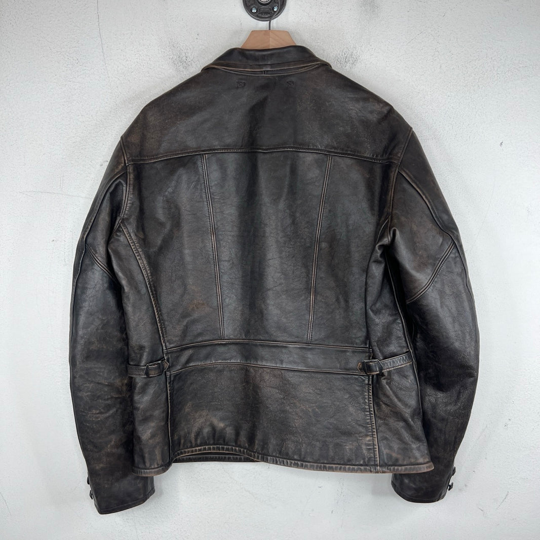 RRL Leather Zip Jacket