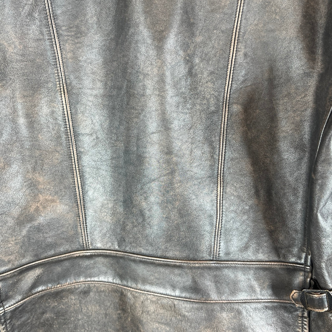 RRL Leather Zip Jacket