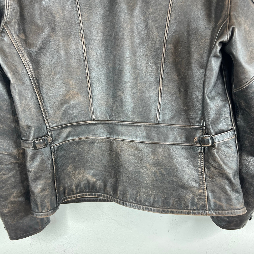 RRL Leather Zip Jacket